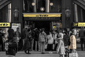 銀座でスナップ写真